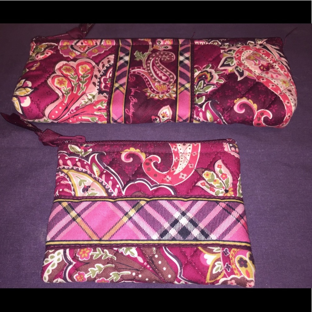 Vera Bradley’s Piccadilly Plum Cotton Makeup Bags